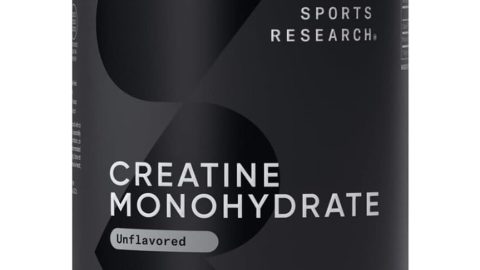 Sports Research Creatine Monohydrate - Gain Lean Muscle, Improve Performance and Strength and Support Workout Recovery - 5 g Micronized Creatine - 1.1LBS